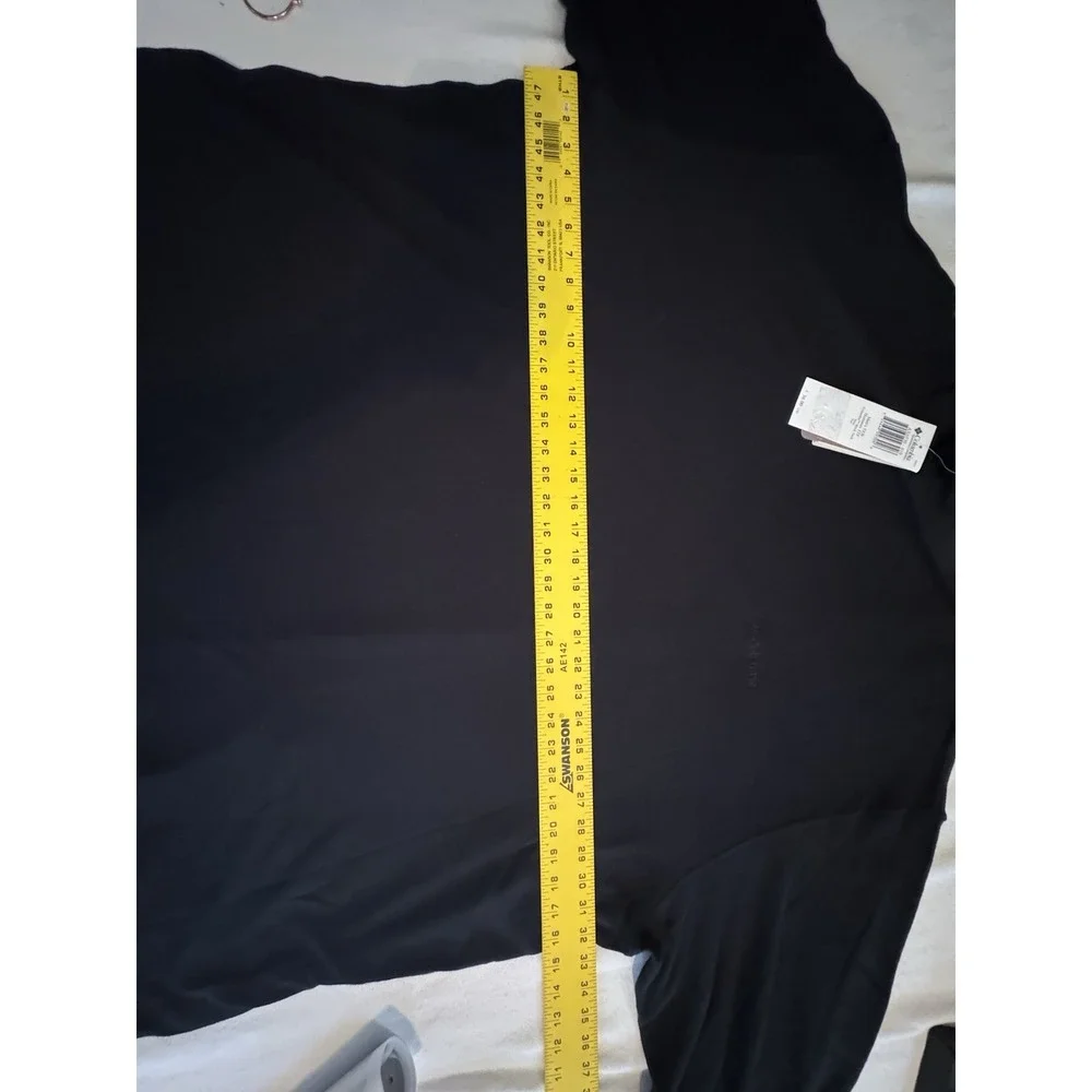 Columbia Men's 5XB Mock Neck Long Sleeve Shirt Black NWT Big &‎ Tall - Picture 4 of 5